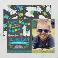 Llama Birthday Einladung Ganzes Llama Fun Party