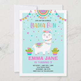 Llama Birthday Einladung Ganzes Llama Fun Party