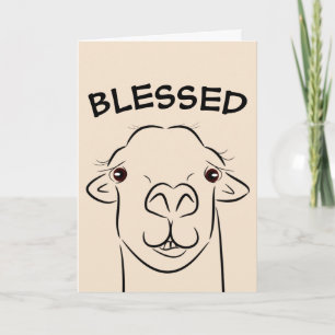 LLAMA BLESSED GEBURTSTAGSKARTEN KARTE