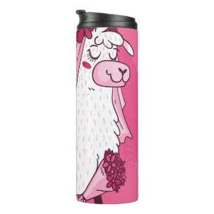 Llama Bride Thermosbecher