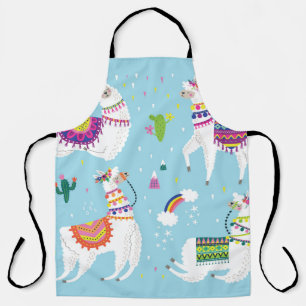 Llama & Cactus: Niedliches Vintages Set Schürze