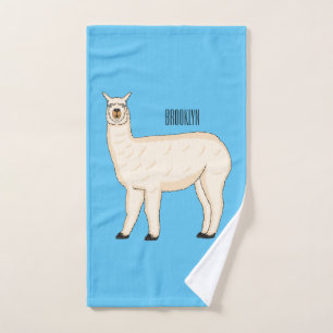 Llama cartoon badhandtuch set