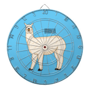 Llama cartoon dartscheibe
