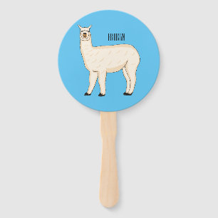 Llama cartoon fächer