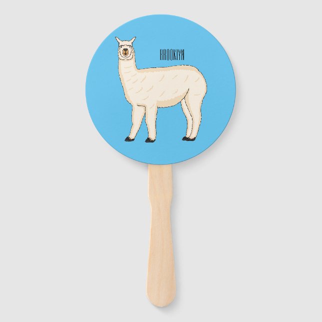 Llama cartoon fächer (Vorderseite)