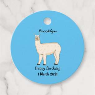 Llama cartoon geschenkanhänger