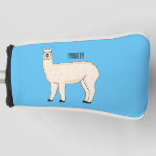 Llama cartoon golf headcover
