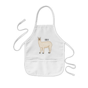 Llama cartoon kinderschürze