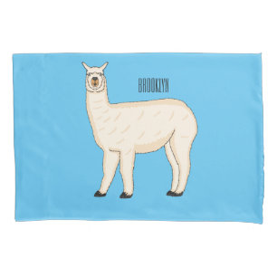 Llama cartoon kissenbezug