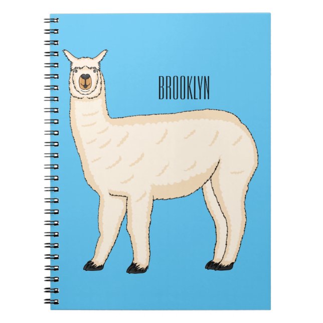 Llama cartoon notizblock (Vorderseite)