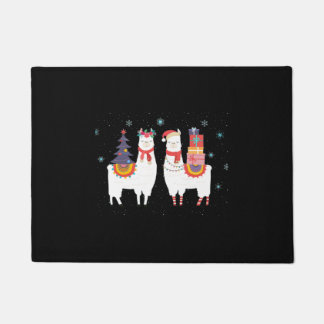 Llama Christmas - Alpaca Weihnachten Fußmatte