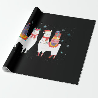 Llama Christmas - Alpaca Weihnachten Geschenkpapier