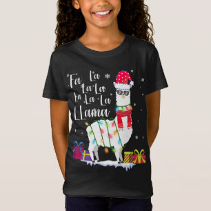 Llama Christmas Sweater Fa-La-La-Lama Funny X-Mas T-Shirt
