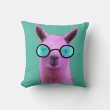 Llama cool rose ! Oreiller à lancer de coussin