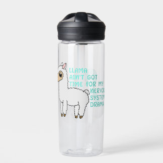 Llama Drama Dysautonomie Bewusstsein Wasser Flasch Trinkflasche