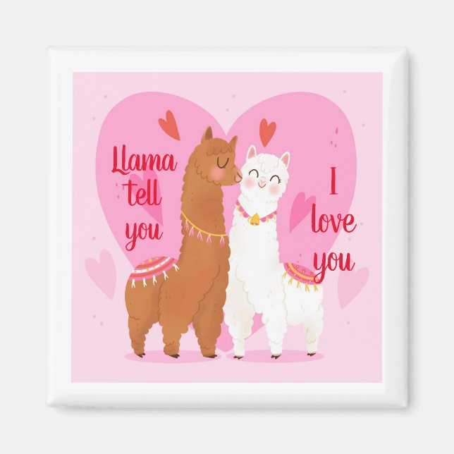 Llama Erzähl dir Magnet (Vorne)