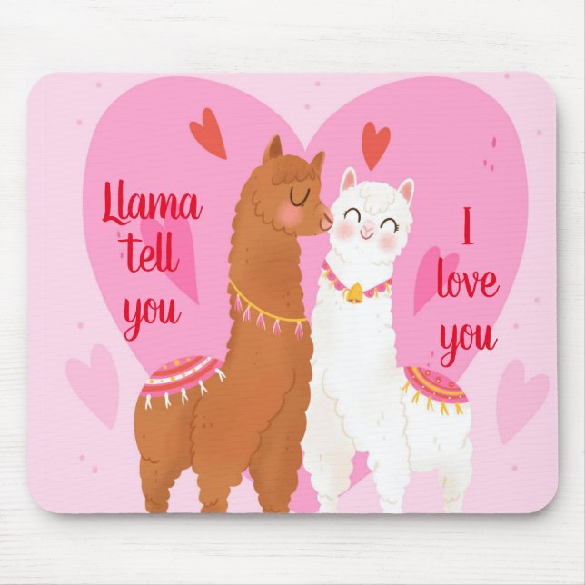 Llama Erzähl dir Mousepad (Vorne)