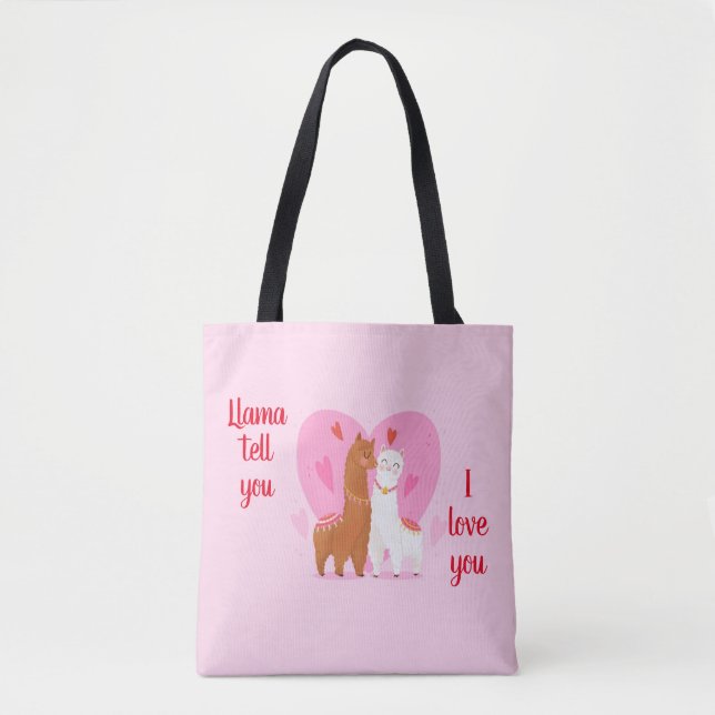 Llama Erzähl dir Tasche (Vorderseite)