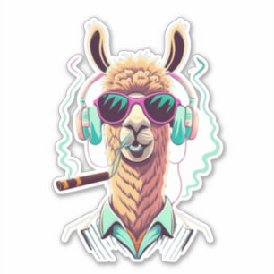 Llama Favor Sticker