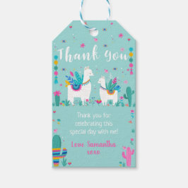 Llama Favor Tags - Fiesta Favor Tag Geschenkanhänger