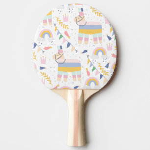 Llama Fiesta Festive Party Pattern Tischtennis Schläger