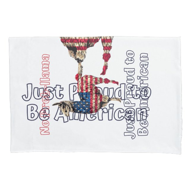 Llama Flag America Kissenbezug (Vorderseite)