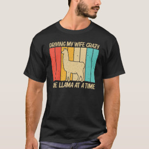 Llama for Men Boys Vater Llama Farm Animal T-Shirt