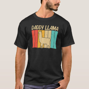 Llama for Men Boys Vater Llama Farm Animal T-Shirt