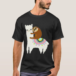 Llama Friends Vater Mama Boy Girl Kind Party Funny T-Shirt