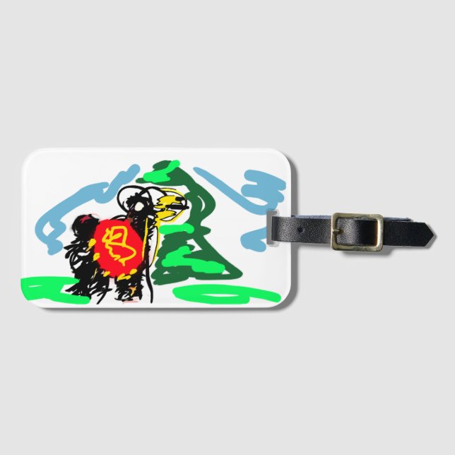 Llama  fun   gepäckanhänger (Vorderseite (Horizontal))