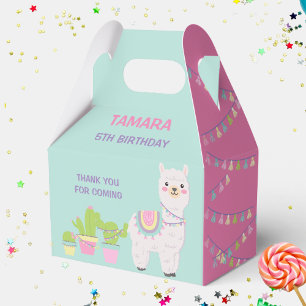 LLAMA FUN PASTEL FARBEN - Gefälligkeitsbox Geschenkschachtel
