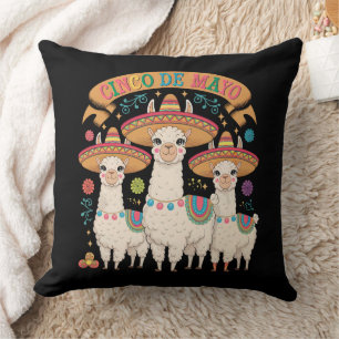 Llama Funny Cinco De Mayo Fiesta Party Kissen