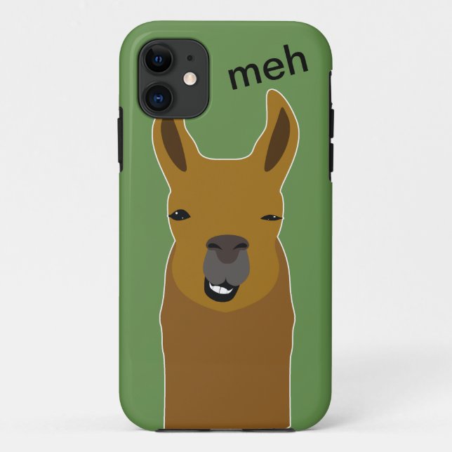 Llama Funny Face Case-Mate iPhone Hülle (Rückseite)
