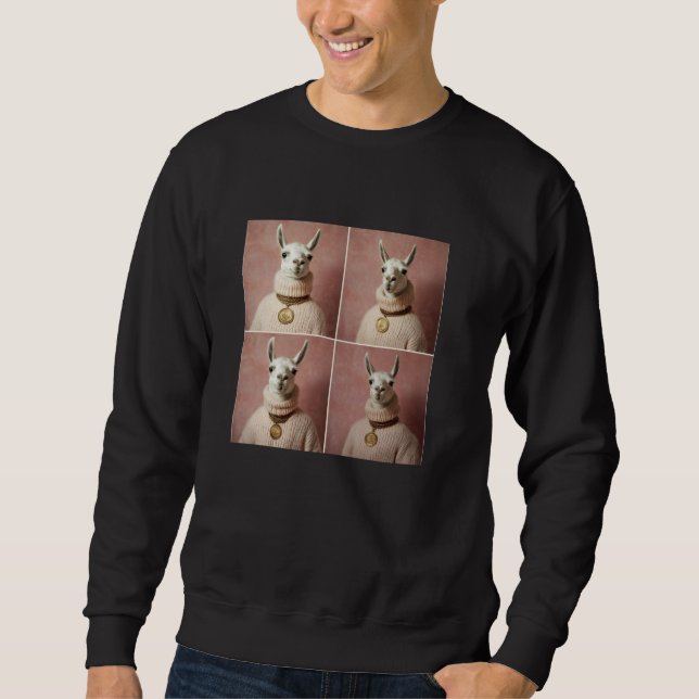 Llama Funny Sweatshirt (Vorderseite)
