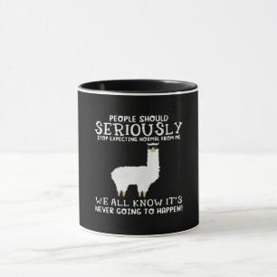Llama-Geschenk Die Menschen sollten Tasse