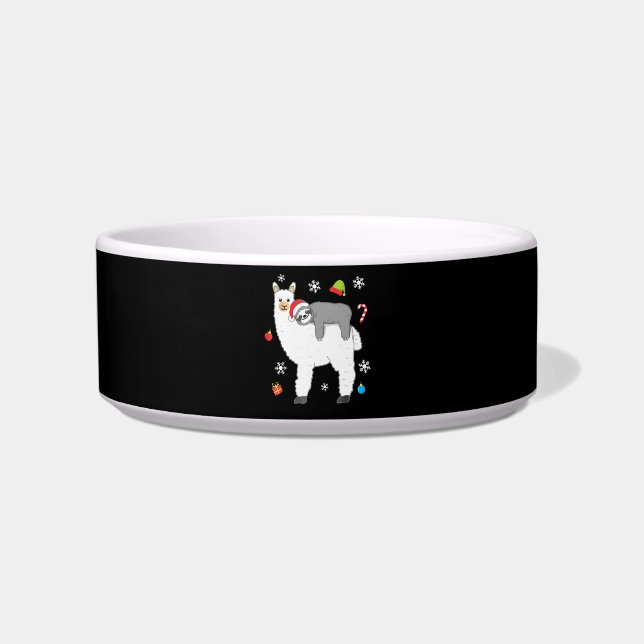 Llama-Geschenk| Llama Zusammen Mondfliegen Napf (Vorderseite)
