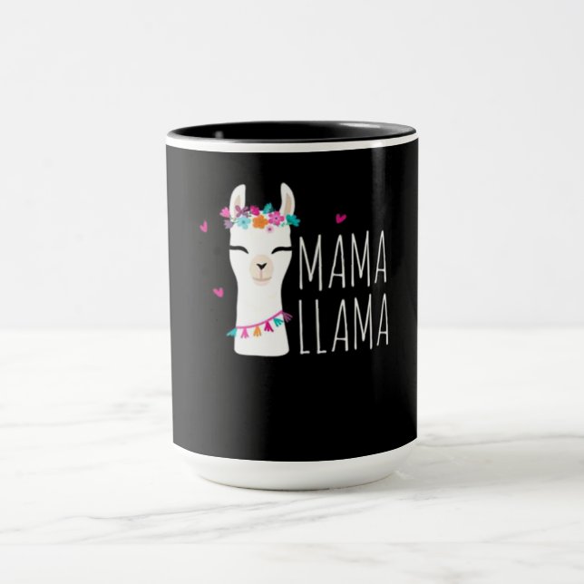 Llama-Geschenk| Mama Llama Tasse (Zentrum)