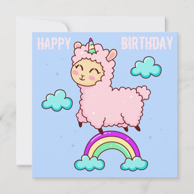 Llama Holiday Card Feiertagskarte (Vorderseite)