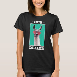 Llama Hug Dealer Llama Sunglasses Animal Lama T-Shirt