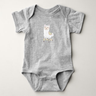 Llama in Legwarmers Baby Bodysuit Baby Strampler