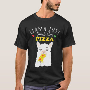 Llama ist gerade fertig mit diesem Pizzeria T-Shirt