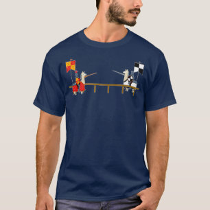 Llama Jousting Funny Medieval Knight Lance T-Shirt