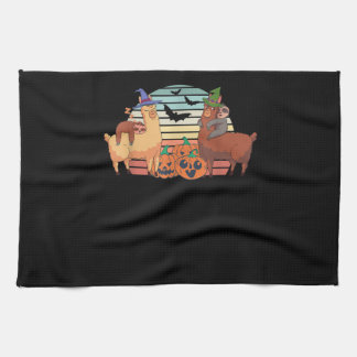 Llama | Kawaii Llama Halloween Sunset Sloth Gift Geschirrtuch