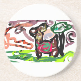 Llama Lazy Getränkeuntersetzer