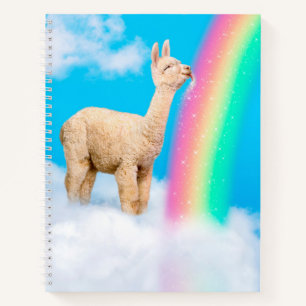 Llama Licking Rainbow Notizbuch
