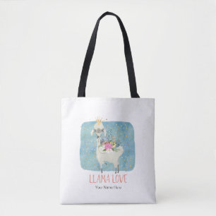 Llama Liebe Crown Watercolor Niedlich Kawaii Adora Tasche