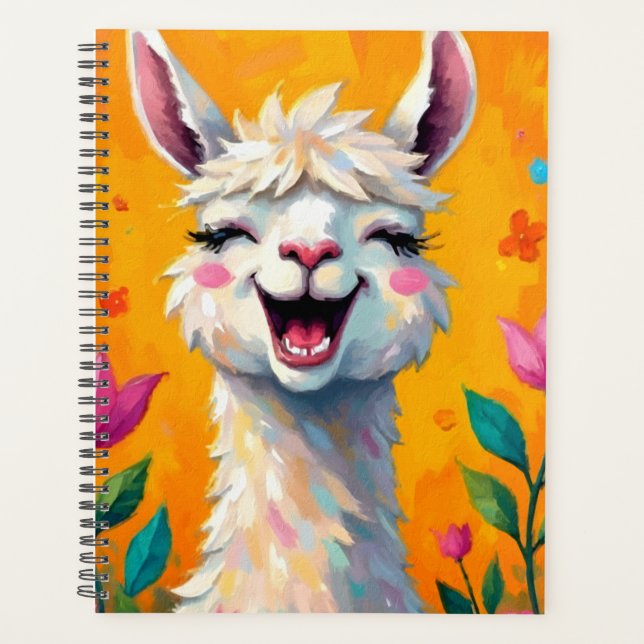 Llama-Liebe in Bloom Planer (Vorderseite)