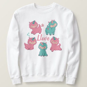Llama-Liebe Sweatshirt