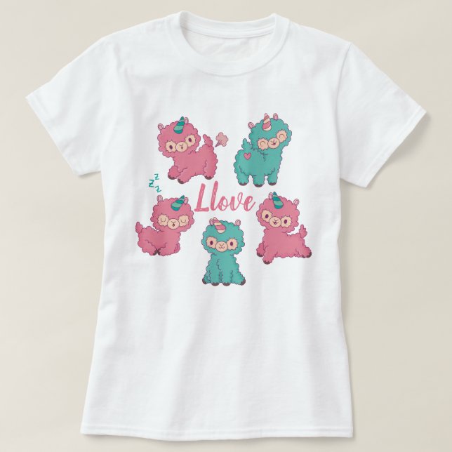 Llama-Liebe T-Shirt (Design vorne)