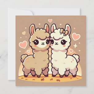 Llama-Liebenskarte Feiertagskarte